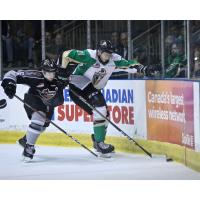 Dylan Plouffe of the Vancouver Giants against the Prince Albert Raiders in Game 6