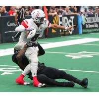 Lorenzo Brown Jr. of the Sioux Falls Storm tries to release a pass against the Arizona Rattlers