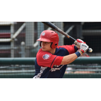 Jacob Rhinesmith of the Hagerstown Suns hit a three-run home run in the first