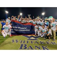 Lexington Legends celebrate their South Atlantic League championship